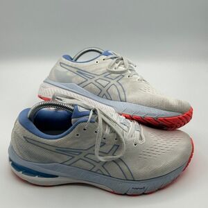 Asics GT-2000 10‎ Running Shoes Womens 8.5 Grey Blue Coral Gym Workout Sneaker